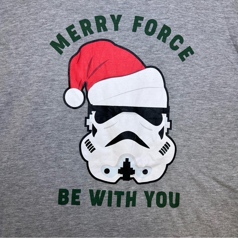 MAD Engine Star Wars Gray Christmas graphic t-shirt size XL Men - Picture 1 of 7